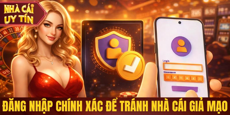 Đăng nhập chính xác để tránh các nền tảng giả mạo